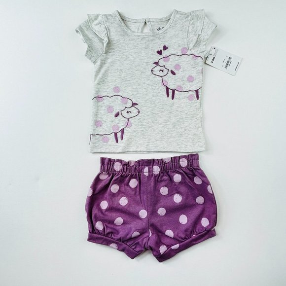 child of mine Other - CHILD OF MINE CARTER'S GIRL'S TWO PIECE SHORT SET  NWT
